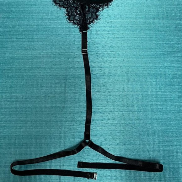 * NEW * Sexy Lingerie Bra Thong Set Lace Garter Belt Conjuntos Slutty Costume - Picture 6 of 16